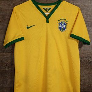 Nike Brazil Home Jersey World Cup 2014 Youth XL